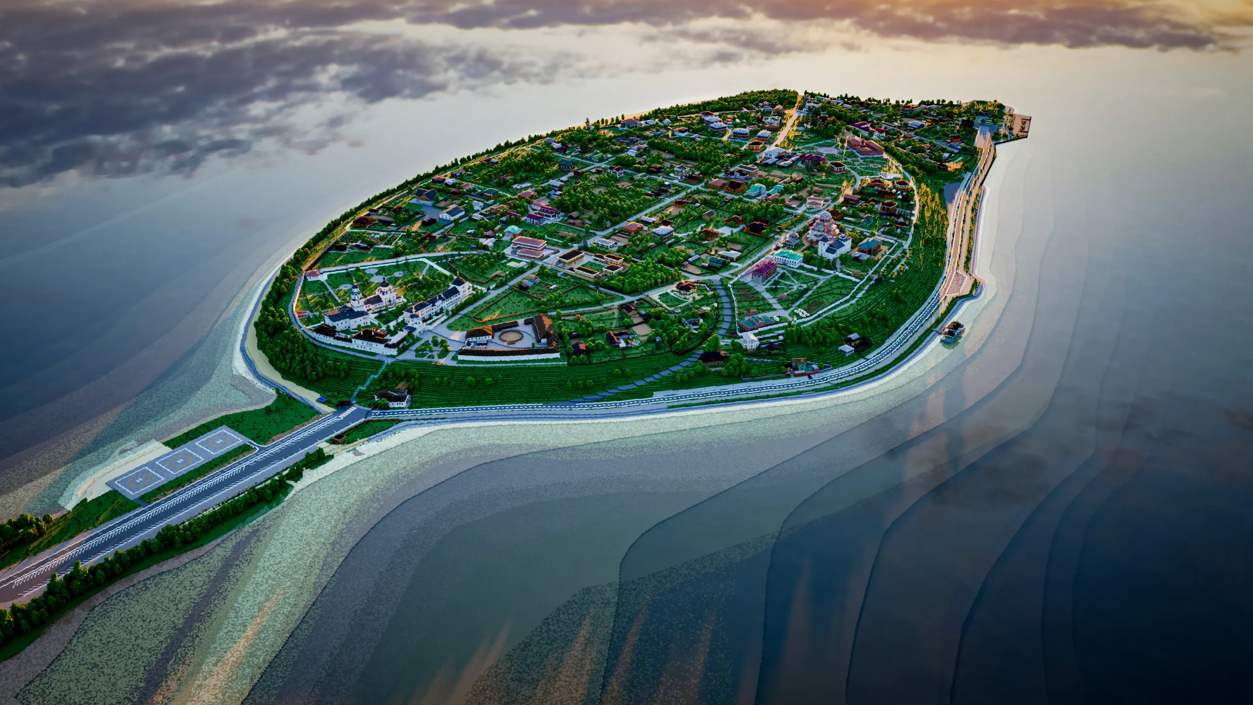 Sviyazhsk, Island